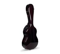 Crossrock Air Carbon 4/4 CRF6000CRD - Custodia per chitarra classica in 100% fibra di carbonio, con zaino e custodia, colore: Rosso