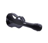 Crossrock Air Carbon Series - Custodia per chitarra western Dreadnought 100% fibra di carbonio, con lucchetto TSA, colore: Nero