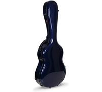 Crossrock Air Carbon Series Guitar Case fits 4/4 Classical Guitar-100% Purity Carbon Flight Case, Protective Cover, Fixed & Rimovibile Padding - Include TSA Lock-Blue (CRF6030CBL)
