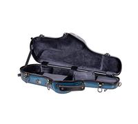 Crossrock alto Saxphone case- sagomato ABS modellato hard shell Blue Fiberglass