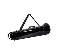 Crossrock Backpack Starps Style in Black F-Trigger or Straight Trombone Case Fiberglass (CRF1000TBBK)