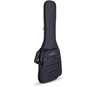 Crossrock Borsa imbottita per chitarra dreadnought acustica | Grigio scuro, imbottitura 10 mm, spallacci zaino, tasca accessori - Custodia leggera per uso quotidiano
