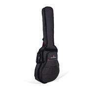 Crossrock Custodia imbottita per chitarre elettriche con bug inferiore da 16", Hollow-Body Archtop & Jazz - Grigio scuro