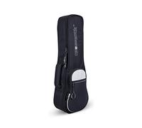 Crossrock - Borsa per ukulele con tracolla imbottita e imbottita da 10 mm Ukulele soprano Silk Grey