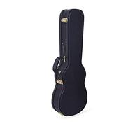 Crossrock - Borsa per ukulele con tracolla imbottita e imbottita da 10 mm Wooden Case Nero