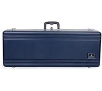 Crossrock Cassa rettangolare per sassofono tenore in ABS, con tracolla singola blu (CRA861TSBL-R)