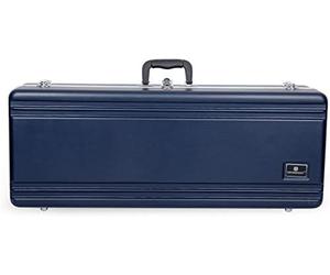 Crossrock Cassa rettangolare per sassofono tenore in ABS, con tracolla singola blu (CRA861TSBL-R)
