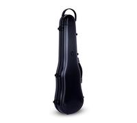Crossrock Composito in carbonio resistente e leggero, solo 2 kg, supporta una pressione di 350 libbre in custodia per violino 4/4 a forma di nero (CRF4000SVBK)