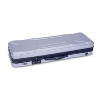 Crossrock CRA400VFSL violino 4/4, custodia con cerniera ABS modellato zaino stile in argento