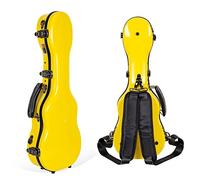 Crossrock CRF1000CUYL in fibra di vetro, custodia per ukulele concerto, giallo