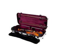 Crossrock CRF1000DVWT - Custodia per violino doppio 4/4, in fibra di vetro, colore: Bianco