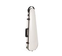 Crossrock CRF1020VMW - Custodia in fibra di vetro per violino 4/4 con spallacci rimovibili, colore: Bianco latte