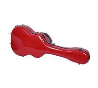 Crossrock CRF2020GARD - Custodia deluxe in fibra di vetro per chitarra Grand Auditorium, colore: Rosso