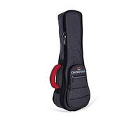 Crossrock CRSG107CUDG - Custodia per ukulele da concerto con cinghie imbottite da 10 mm, colore: grigio scuro