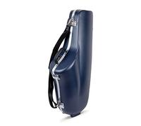Crossrock Custodia Contour in ABS per Sassofono Tenore | Finitura Blu Testurizzata a Diamante (Blue), Interno Blu Profondo, Serratura di Sicurezza, Tasca Accessori, Tracolla Rimovibile