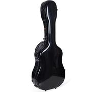 Crossrock Custodia deluxe in fibra di vetro per chitarre acustiche Dreadnought da 40"/41", nero (CRF2021DBK)
