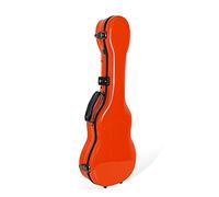 Crossrock Custodia deluxe per ukulele baritono in fibra di vetro con serratura TSA, arancione (CRF2020BUOR)
