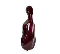 Crossrock Custodia in 100% fibra di carbonio per violoncelli 4/4, leggera fino a 3,2 kg, rosso-viola (CRF6000CEFPK)