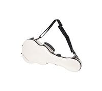 Crossrock Custodia in fibra di vetro con serratura TSA per ukulele tenore da 27 '' bianco latte (CRF2020TUMW)