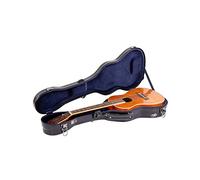 Crossrock Custodia in fibra di vetro per ukulele baritono con spallacci rimovibili e chiusura TSA, nero (CRF2020BUBK), Nero, Baritone ukulele case, Ukulele baritono