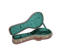Crossrock Custodia in legno stile vintage per mandolini A Style con spallacci rimovibili-Verde (CRW700OMAGN)