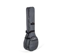 Crossrock Custodia leggera in schiuma per Bouzouki greco, con spallacci rimovibili, scomparto portaoggetti e tasca esterna, grigio scuro (CRP200BODG)