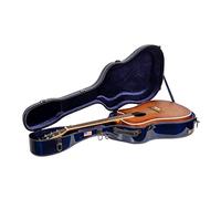 Crossrock Custodia per chitarra acustica Dreadnought, serie Air Carbon, custodia da viaggio in 100% fibra di carbonio con copertura protettiva, versione bandiera americana- blu (CRF6030DBL-USF)