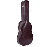 Crossrock Custodia per chitarra jazz Archtop da 17" per Gibson L5, ES-300, Epiphone Broadway, finitura in legno marrone vintage, serratura, custodia rigida (CRW620JA17BR)
