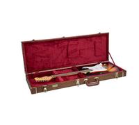 Crossrock Custodia per chitarra serie Designer, Marrone Fiore, Electric, chitarra