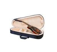 Crossrock Custodia per mandolino in schiuma per stile A & F, leggera borsa da concerto blu con interno in peluche e contenitore (CRP300MAFBL)