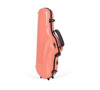 Crossrock Custodia per sassofono contralto in fibra di vetro, include tasca per accessori, spallacci rimovibili, serratura TSA - rosa spagnolo (CRF1020ASPK)