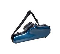 Crossrock Custodia in fibra di vetro adatta per sassofono contralto con spallacci rimovibili-blu (CRF1020ASBL)