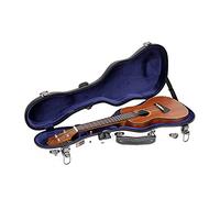 Crossrock Custodia per ukulele da concerto in fibra di vetro Deluxe con serratura TSA, colore bianco (CRF2020CUWT)