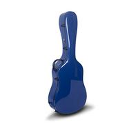 Crossrock Custodia rigida in fibra di vetro per chitarra classica 3/4 blu navy