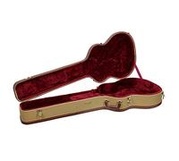 Crossrock Custodia rigida in legno per basso acustico | Finitura tessuto Tweed, coperchio arcuato, serrature dorate - Protezione rigida rinforzata