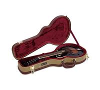 Crossrock Custodia rigida in legno per mandolino stile F, in vinile tweed (CRW600MFTW)