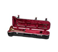 Crossrock Custodia rigida sagomata per trombone in ABS nero con cinturino imbottito (CRA861TBBK)