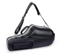 Crossrock Custodia sagomata per sassofono contralto in ABS con cinghia singola, nero (CRA861ASBK)