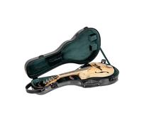 Crossrock Custodia ultra leggera in fibra di vetro adatta alla maggior parte dei mandolini F-style, include custodia protettiva, scomparto interno, serratura TSA - nero (CRF5030MFBK)