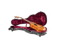 Crossrock Deluxe - Custodia per ukulele tenore in fibra di vetro con chiusura TSA, colore: Nero (CRF2020TUBK)