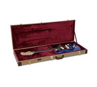 Crossrock Deluxe in policarbonato e cassa in legno per chitarra elettrica, tweed (CRW600JMTW Jazzmaster/JAGUAR Style)