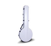 Crossrock Deluxe legno duro custodia per OM/000 custodia per chitarra Fiberglass bianco