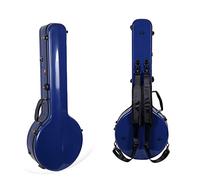 Crossrock Deluxe legno duro custodia per OM/000 custodia per chitarra Fiberglass blu navy