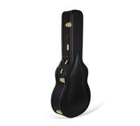 Crossrock Epiphone Broadway - Valigetta per chitarra jazz da 43,2 cm (17 pollici), finitura nera, chiusura a chiave, portaoggetti, adatta per Gibson Gibson L5/ES-300/ES 350T, Epiphone Broadway