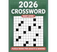 Crossword Puzzle Book for Adults & Seniors: Relaxing Large Print Crossword Puzzles for Adults & Seniors - Fun Brain Games to Boost Memory, Improve Focus, and Reduce Stress