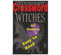 Crossword Witches: Spooky Witchcraft-ed Puzzles for Broom or Road Trip Entertainment & Sister Companion Brain Book to Witches of America & Witches of ... Gift for Relaxing Vacations Holiday Parties
