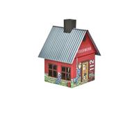 Crottendorfer - Casetta in metallo con porta incenso - per coni di incenso, misura M - Dimensioni: 7,2 x 7,8 x 9,8 cm - motivo: vigili del fuoco - Made in Germany
