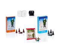 Crottendorfer Coni di incenso - Set di 2 fragranze natalizie: sogno invernale e arancione invernale - Quantità: 48 + 5 coni di incenso come campione di incenso natalizio - Made in Germany
