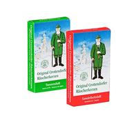Crottendorfer Räucherkerzen - Coni di incenso, fragranze natalizie assortite, set da 2, Profumo di abete + legno di sandalo.