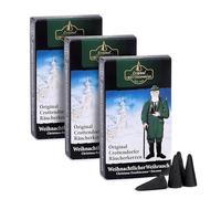 Crottendorfer Räucherkerzen - Coni d'Incenso Profumati (3 x nero)
